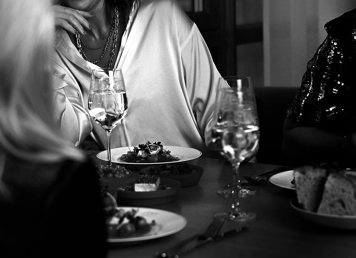 Middag på Palmers på Ellery Beach House Middag med vin på Palmers restaurang på Ellery Beach House på Lidingö nära Stockholm