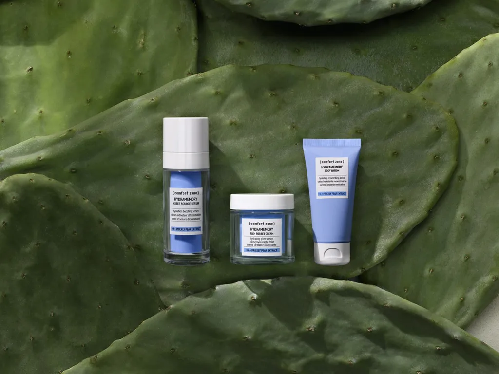 Skincare products from Comfort Zone for spa treatments at Ellery Beach House in Stockholm
