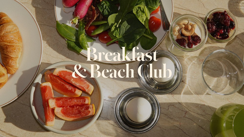 Breakfast at Coco Beach Club and the day spa at Ellery Beach House near Stockholm